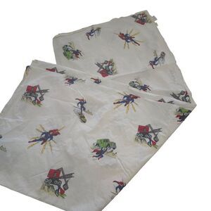 Pottery Barn Kids Superman Twin Flat Sheet 100% Cotton